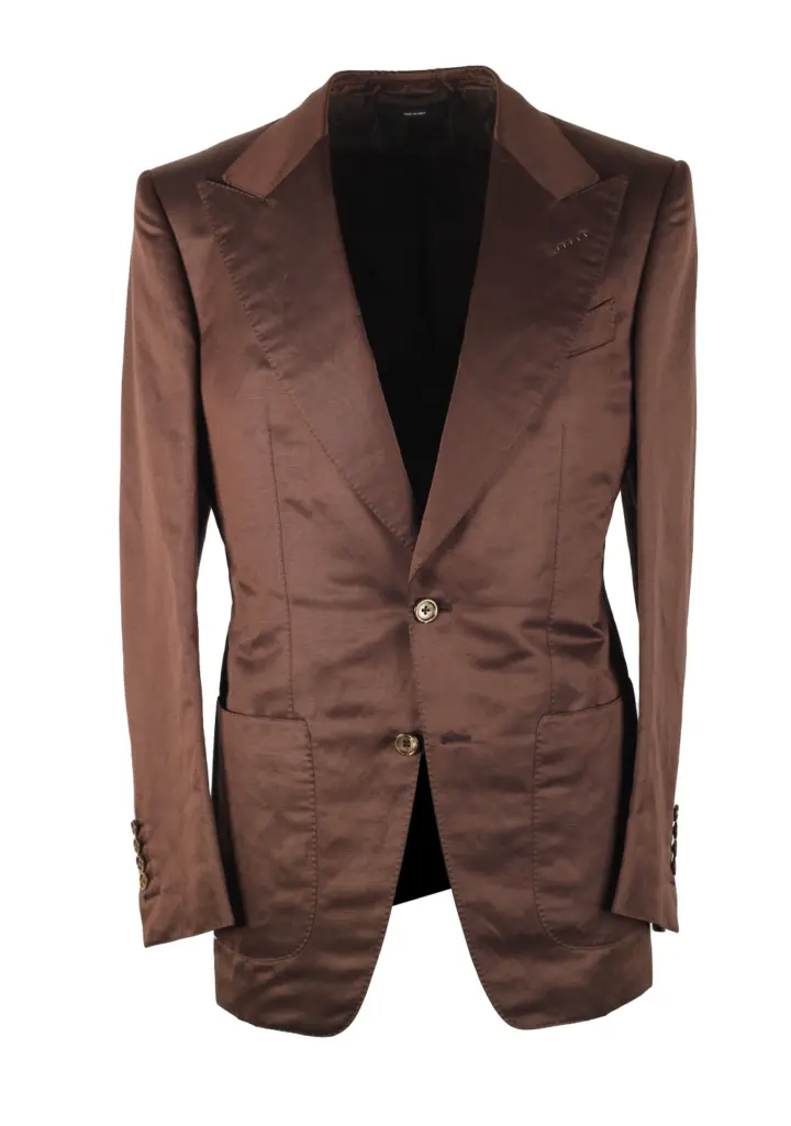 TOM FORD Atticus Brown Sport Coat Size 46 / 36R U.S.