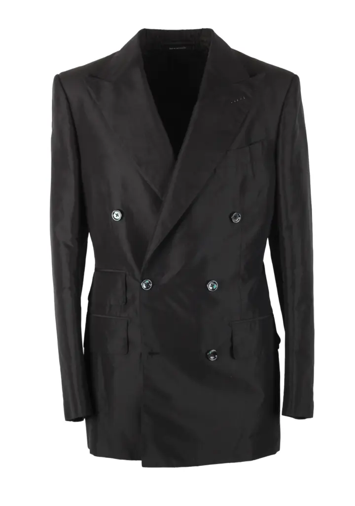 TOM FORD Buckley Black Tuxedo Smoking Suit Size 46 / 36R U.S.