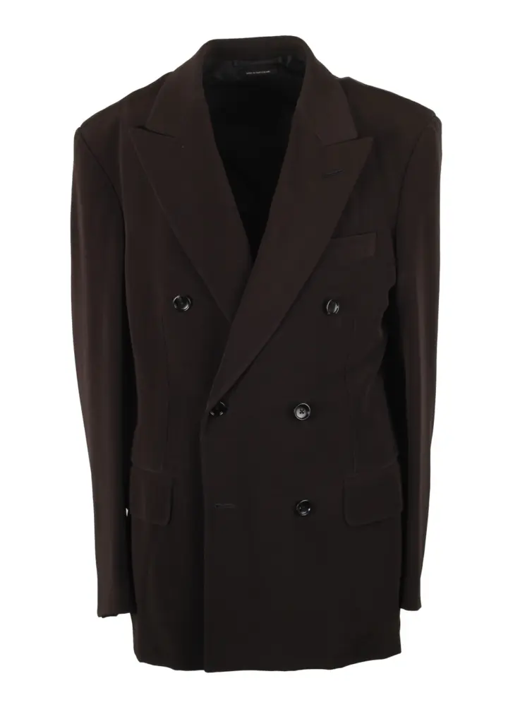 TOM FORD Cooper Brown Double Breasted Sport Coat Size 46 / 36R U.S.