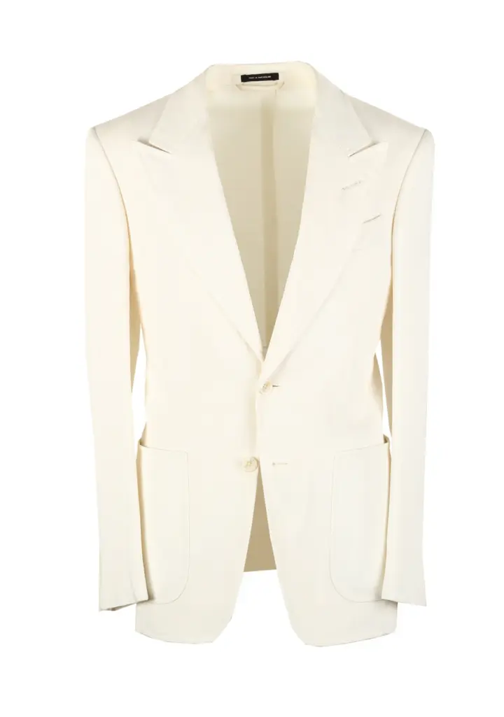 TOM FORD Atticus Off White Sport Coat Size 46 / 36R U.S.