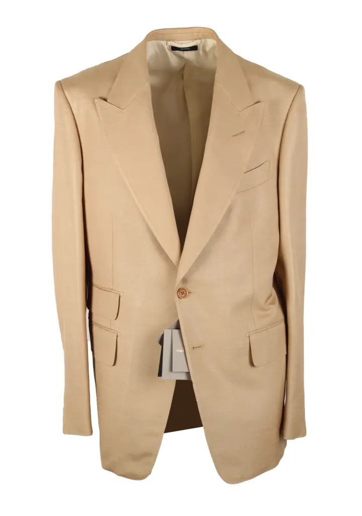 TOM FORD Shelton Silk Beige Suit Size 54 / 44R U.S.