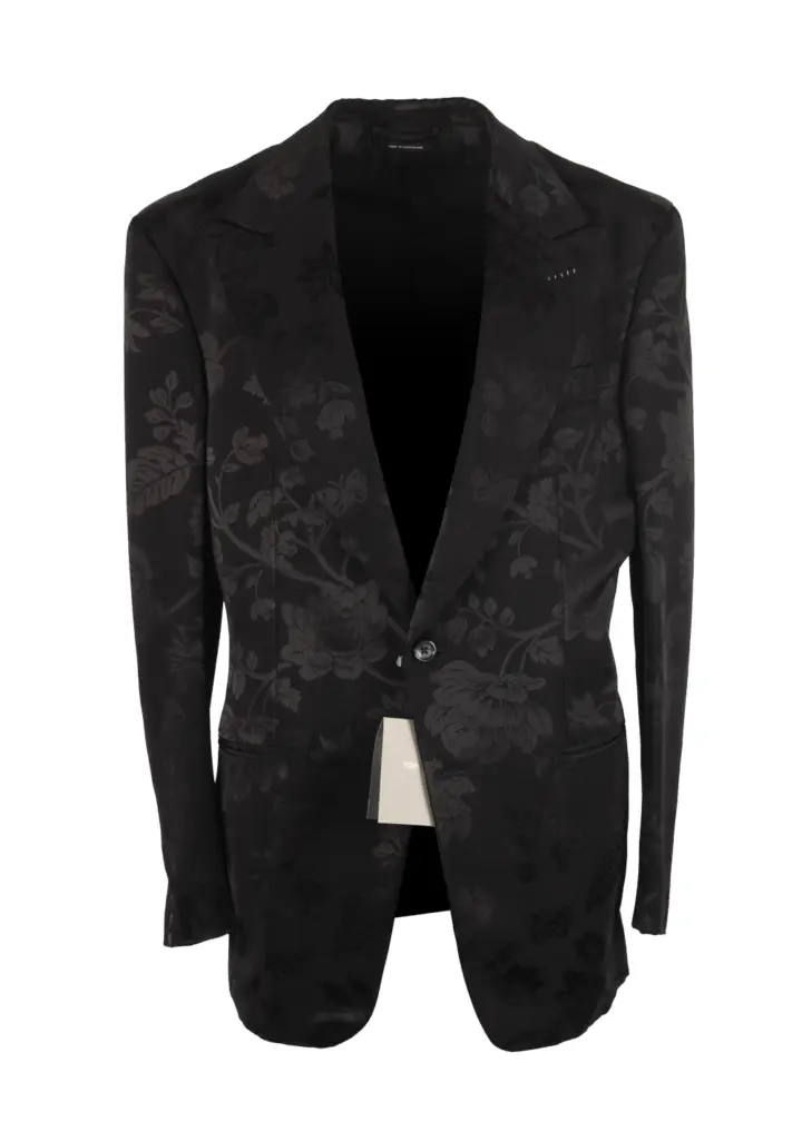 TOM FORD Cooper Floral Tuxedo Cocktail Dinner Jacket Size 52 / 42R U.S.