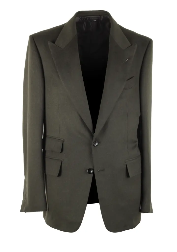 TOM FORD Shelton Green Cashmere Sport Coat Size 50 / 40R U.S.