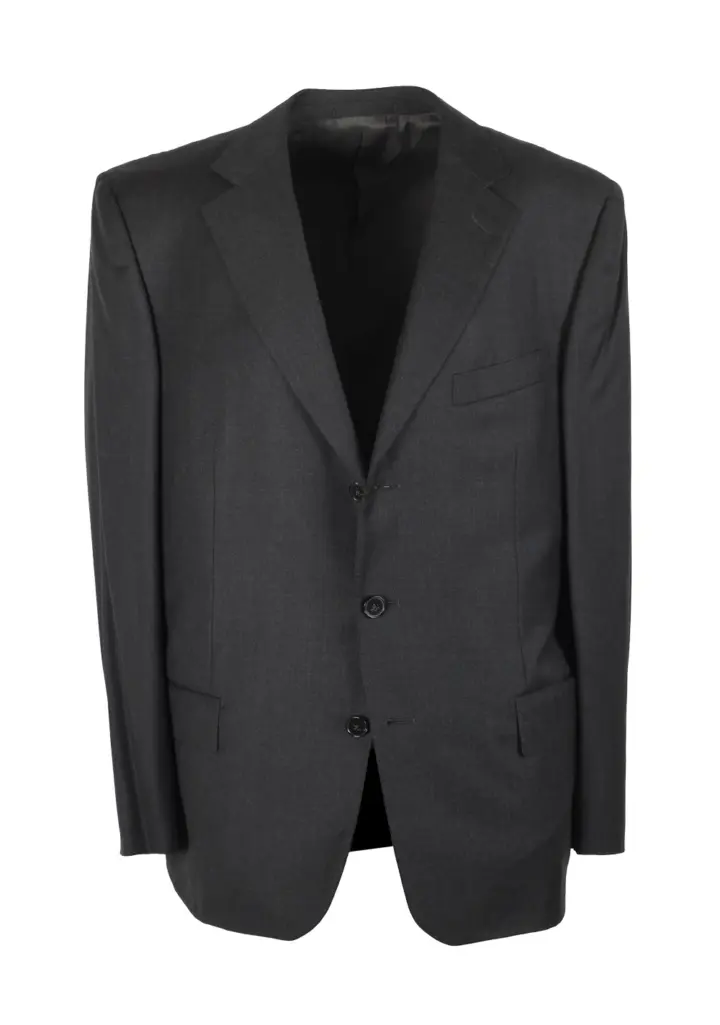 Zegna Gray Fit Rom Wool Suit Size 52 / 42R U.S.