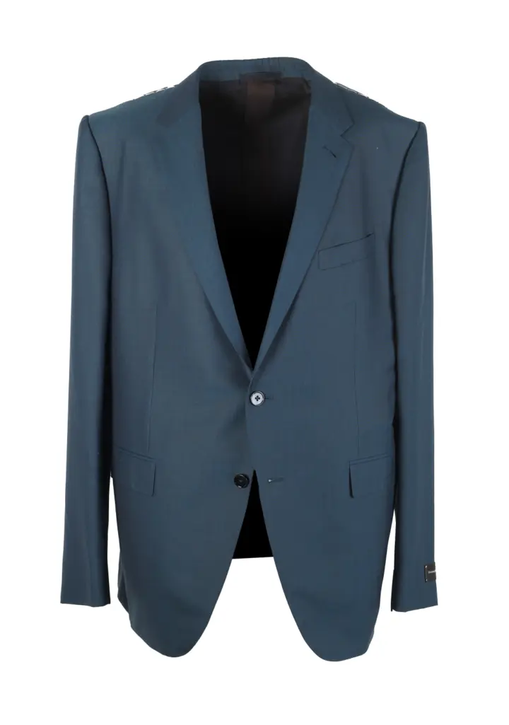 ZEGNA Blue City Achillfarm Suit Size 56 / 46R U.S.