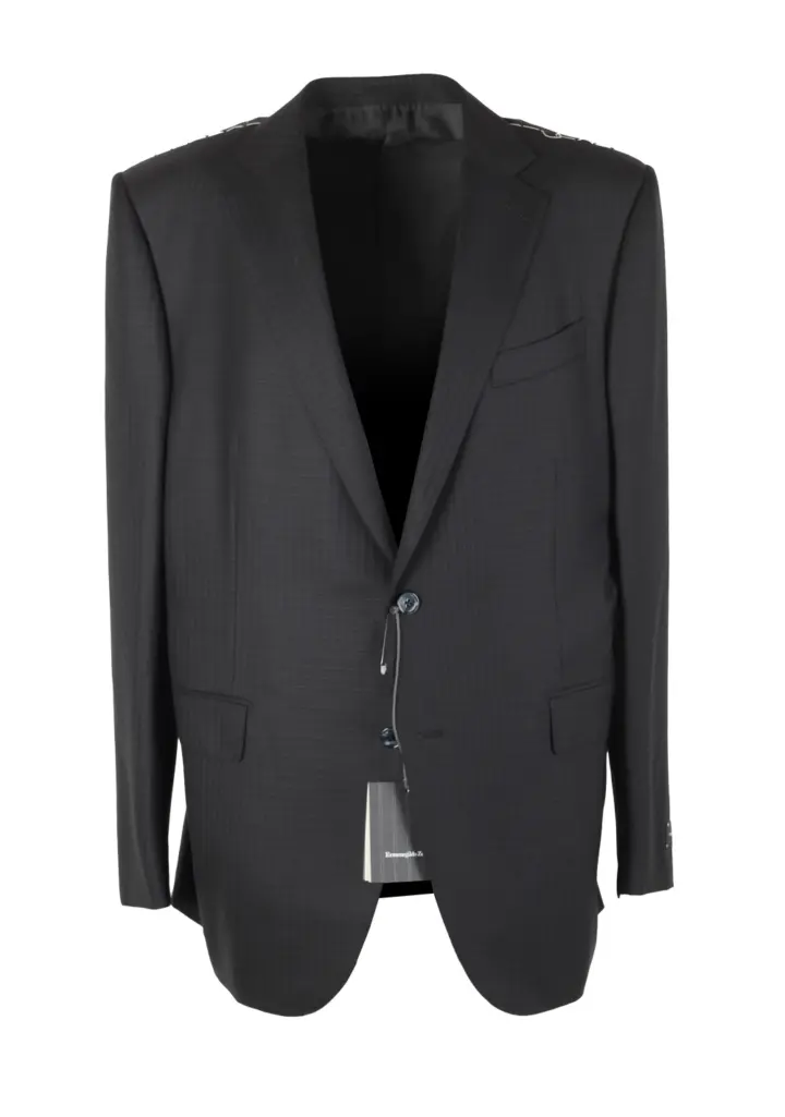 ZEGNA Milano Gray 15 Milmil 15 Checked Suit Size 56 / 46R U.S.