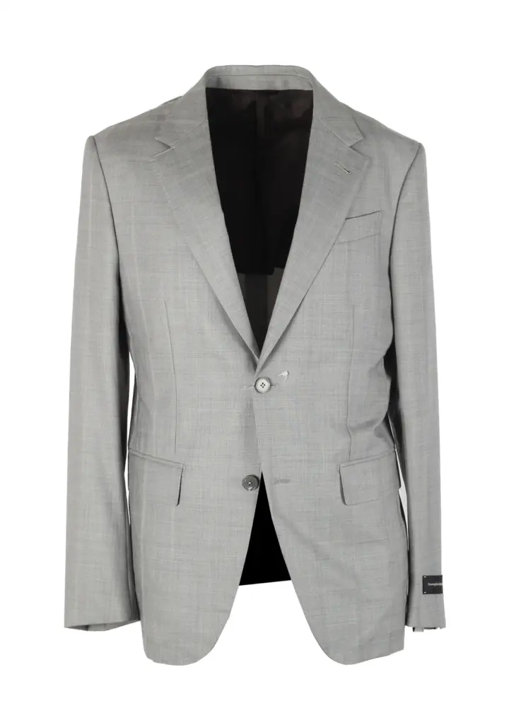 ZEGNA Gray Easy Light Checked 15Milmil15 Suit