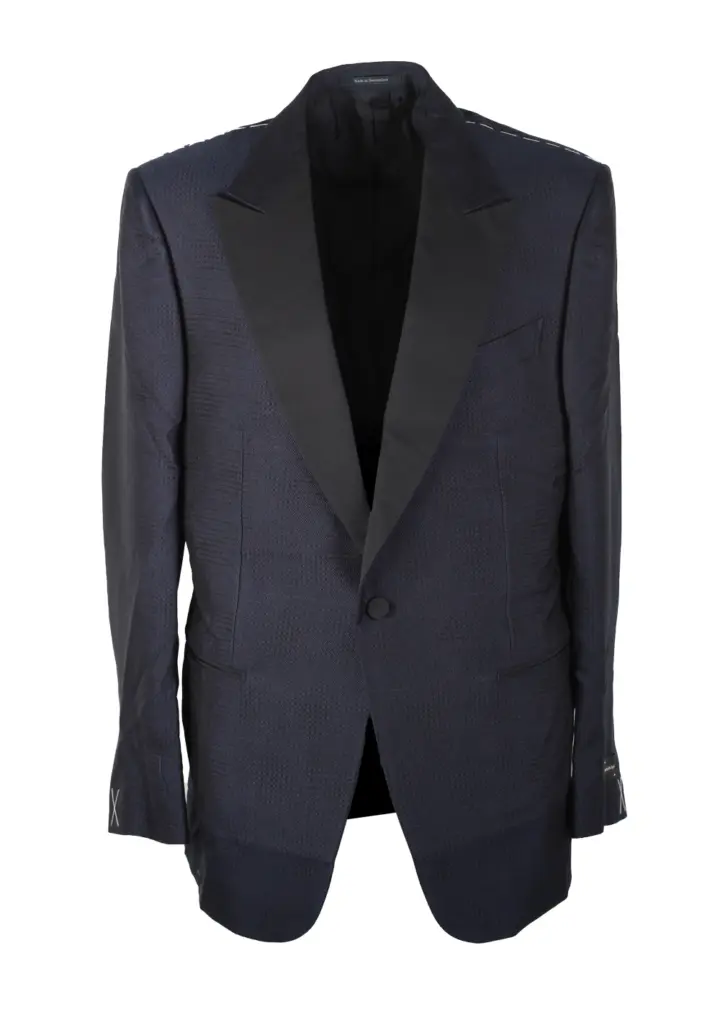 ZEGNA Venezia Blue Tuxedo Dinner Jacket Size 54 / 44R U.S.