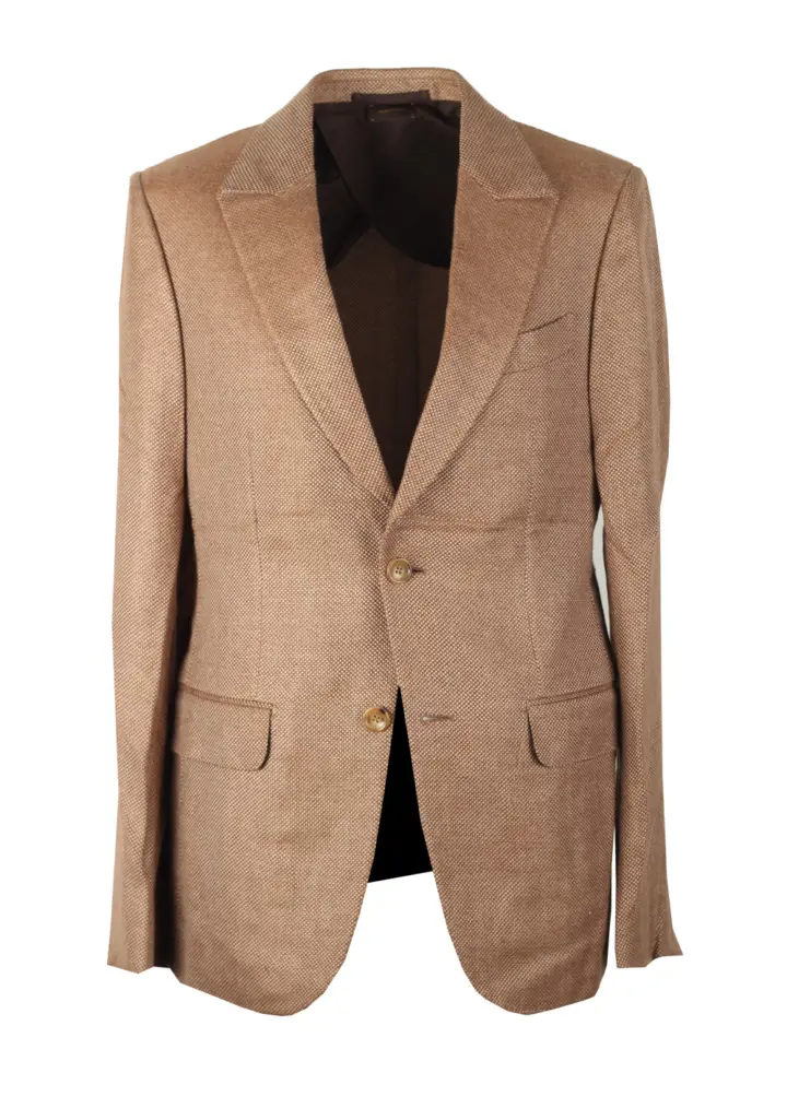 ZEGNA Couture Beige Sport Coat Size 48 / 38R U.S. In Silk Blend