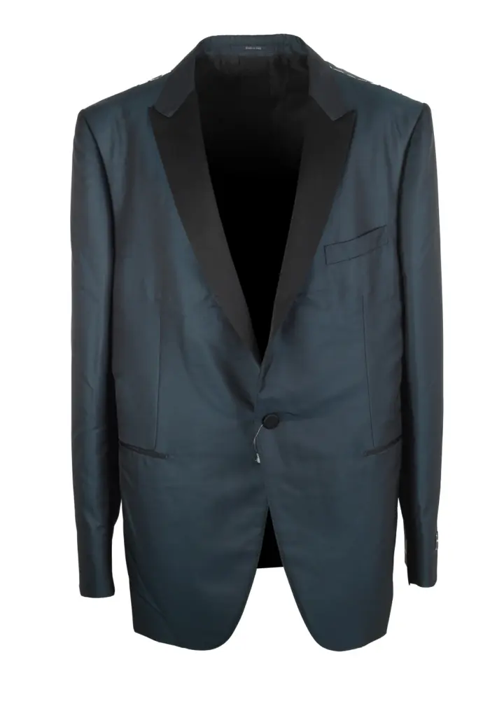 ZEGNA City Blue Tuxedo Dinner Jacket Size 58 / 48R U.S.