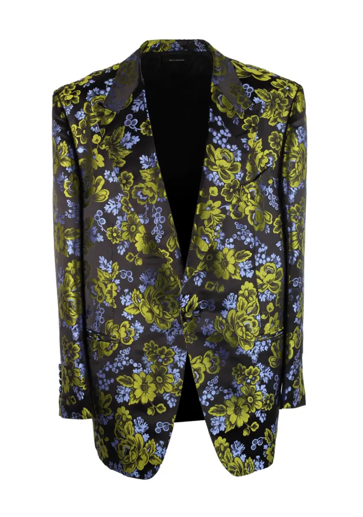 TOM FORD Windsor Floral Tuxedo Cocktail Dinner Jacket Size 52 / 42R U.S. Fit A