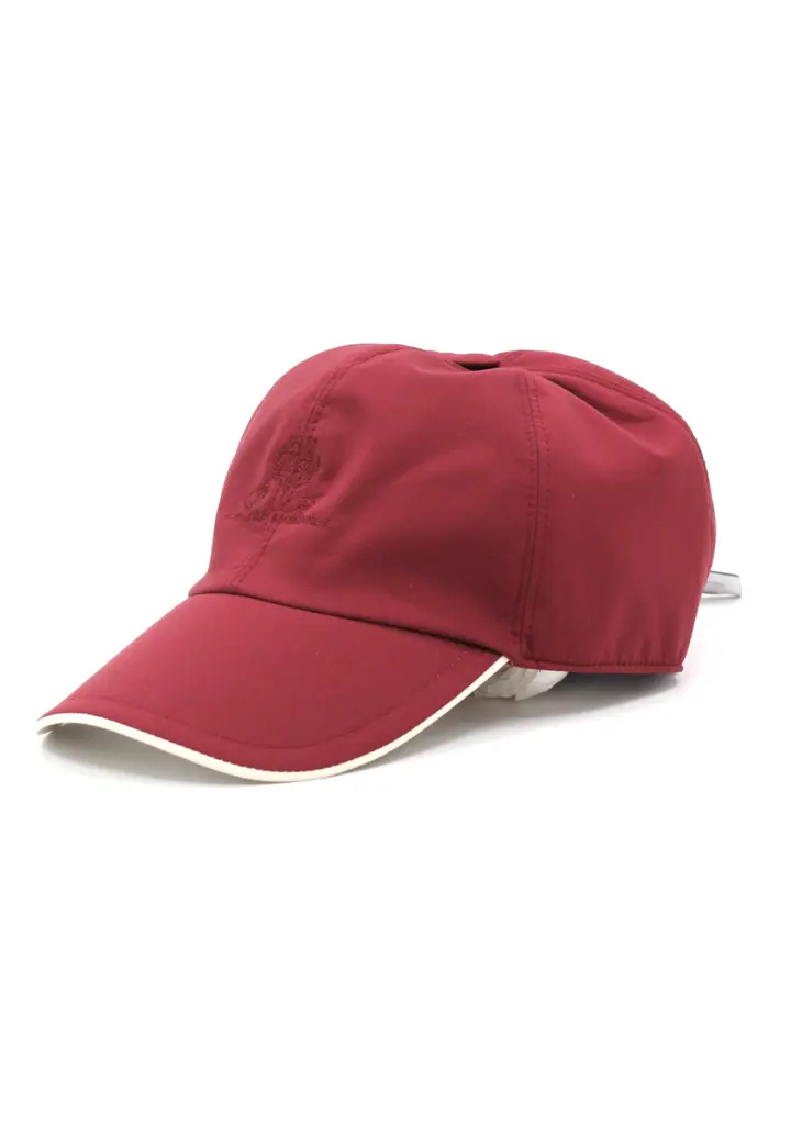 Loro Piana Burgundy Storm System Baseball Cap Size L (Large)