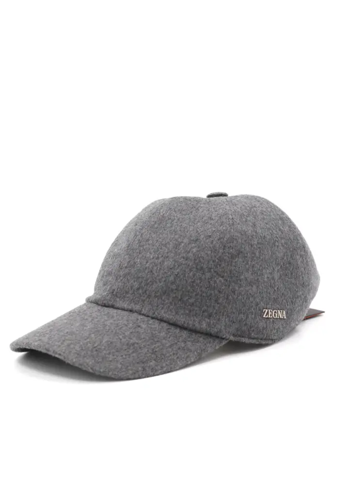 ZEGNA Oasi Cashmere Gray Baseball Cap