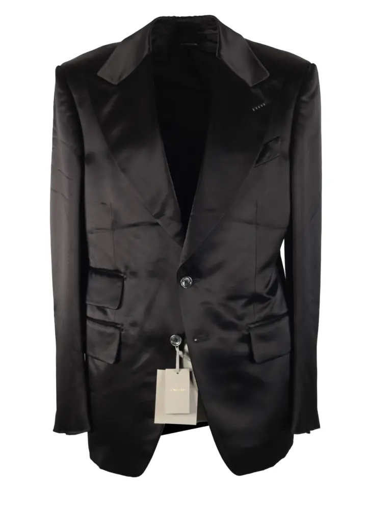 TOM FORD Basic Double Black Sport Coat Size 48C / 38S U.S.