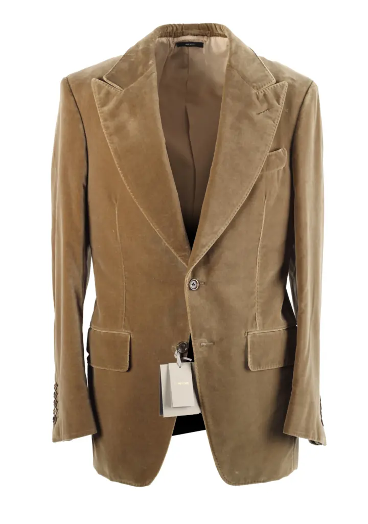 TOM FORD Atticus Brown Velvet Sport Coat Size 48 / 38R U.S.