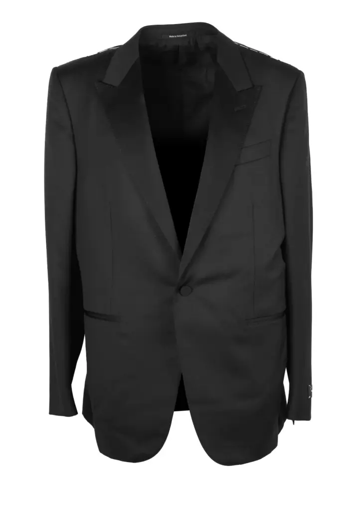 ZEGNA Black Milano Multiseason Tuxedo Suit Size 58 / 48R U.S.