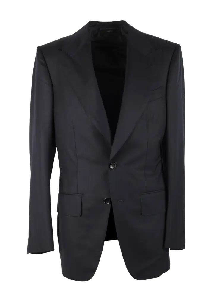 TOM FORD Atticus Blue Solid Sport Coat Size 46 / 36R U.S.