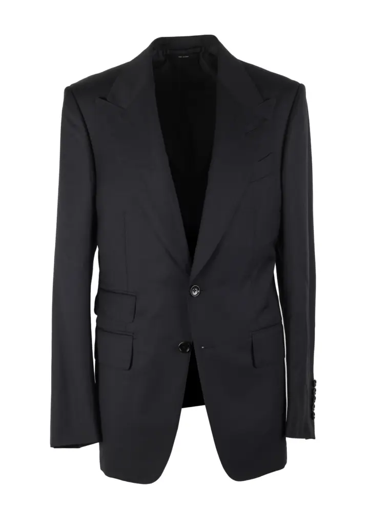 TOM FORD Shelton Blue Solid Sport Coat Size 46 / 36R U.S.