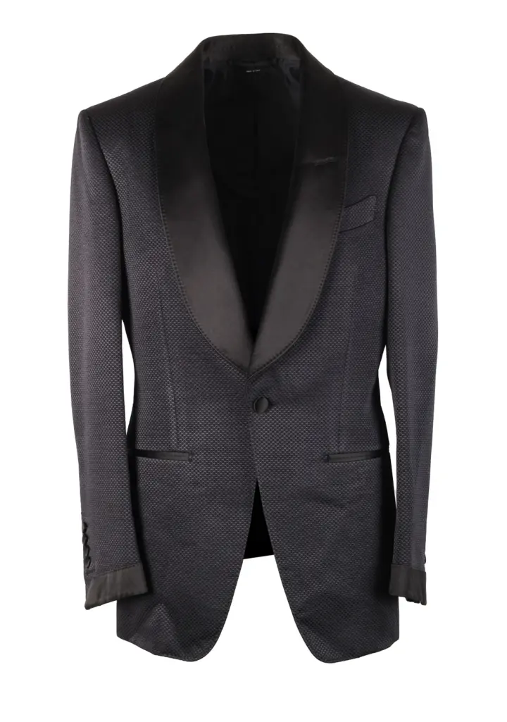 TOM FORD Atticus Blue Sport Coat Tuxedo Dinner Jacket Size 46 / 36R U.S.