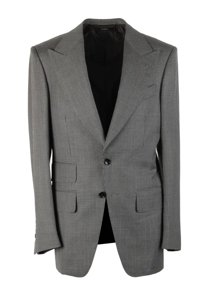 TOM FORD Atticus Gray Pattern Sport Coat Size 46 / 36R U.S.
