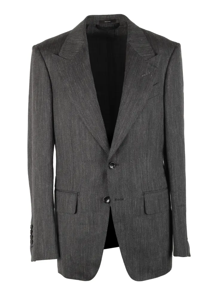 TOM FORD Shelton Gray Patterned Sport Coat Size 46 / 36R U.S.