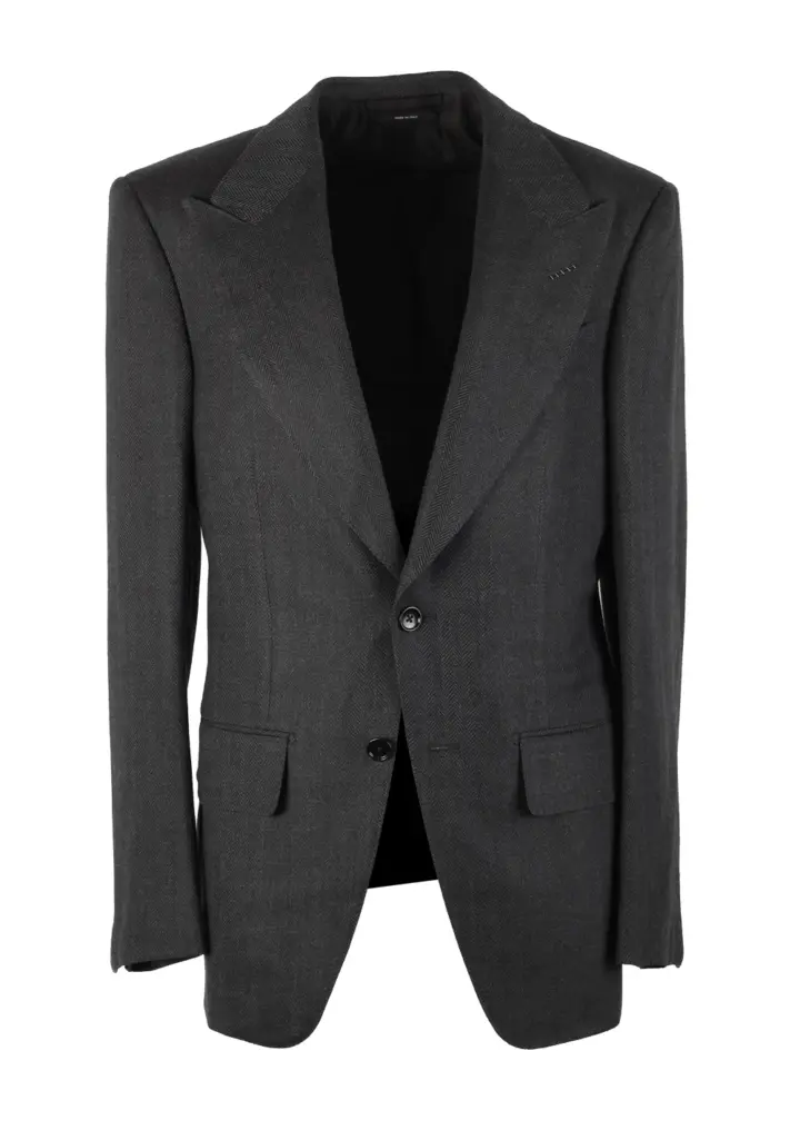 TOM FORD Atticus Gray Patterned Sport Coat Size 46 / 36R U.S.