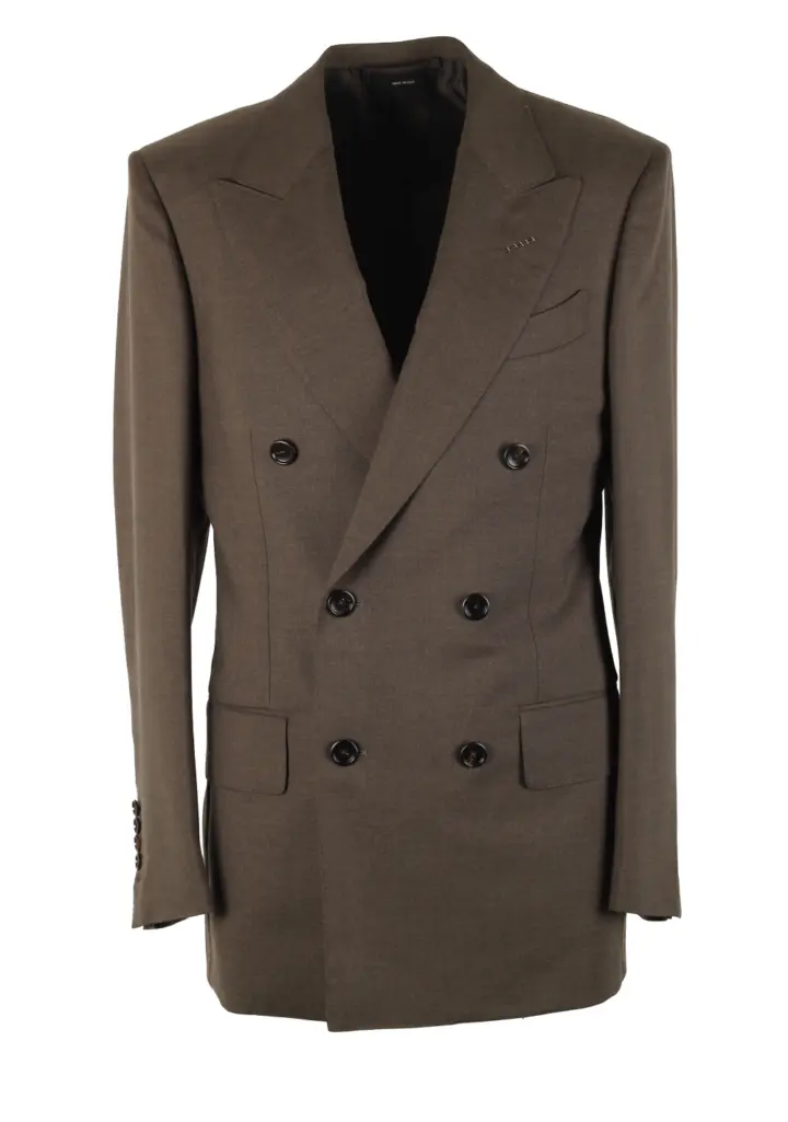 TOM FORD Atticus Brownish Gray Solid Sport Coat Size 46 / 36R U.S.