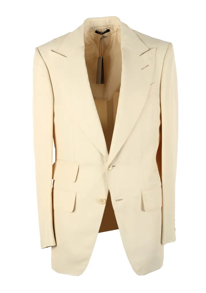 TOM FORD Atticus Off White Sport Coat Size 46 / 36R U.S.