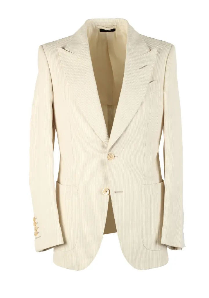 TOM FORD Dyllan Off White Sport Coat Size 46 / 36R U.S.