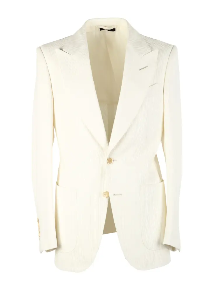 TOM FORD Dyllan Off White Sport Coat Size 46 / 36R U.S.