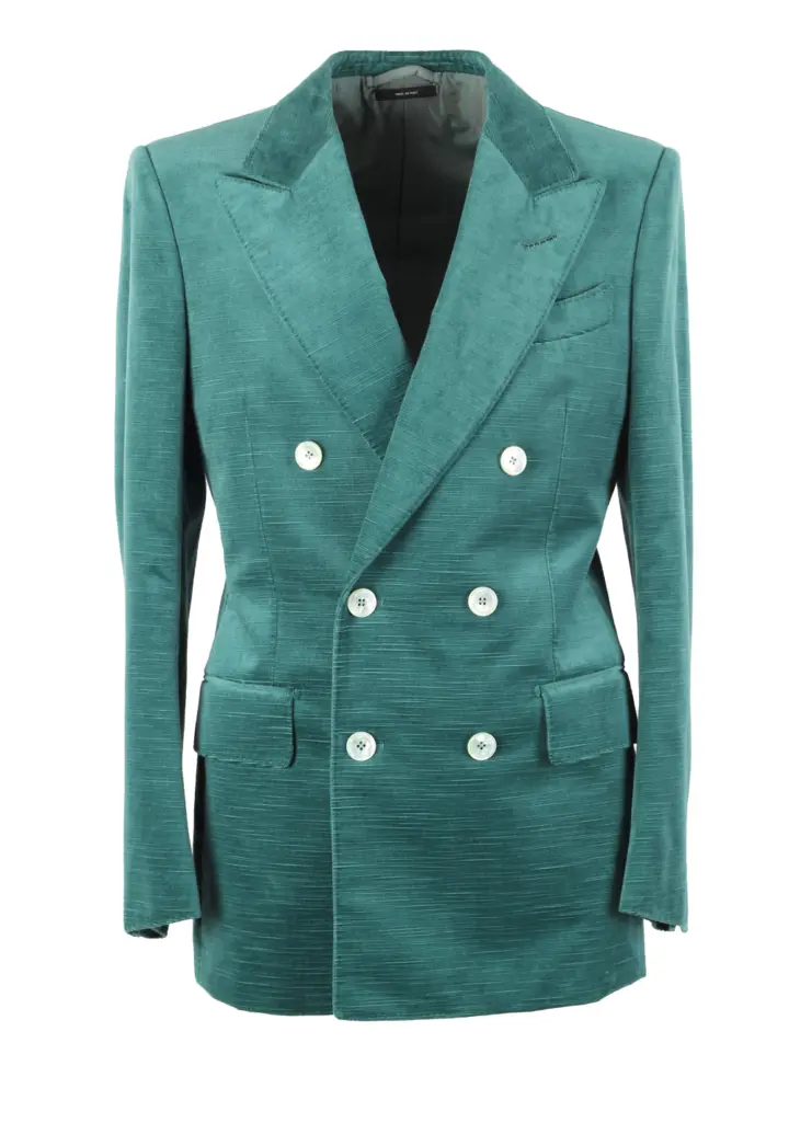 TOM FORD Dyllan Teal Sport Coat Size 46 / 36R U.S.