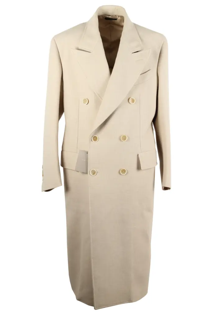 TOM FORD Beige Double Breasted Coat 58 / 48R U.S.