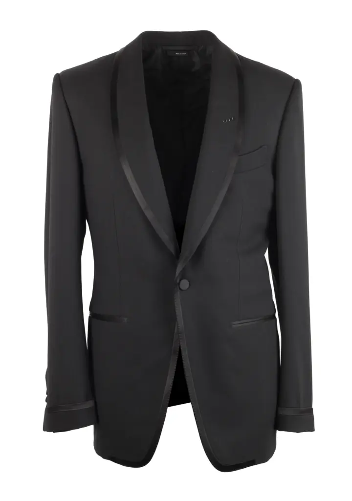 TOM FORD Shelton Black Cocktail Dinner Jacket Size 48 / 38R U.S.