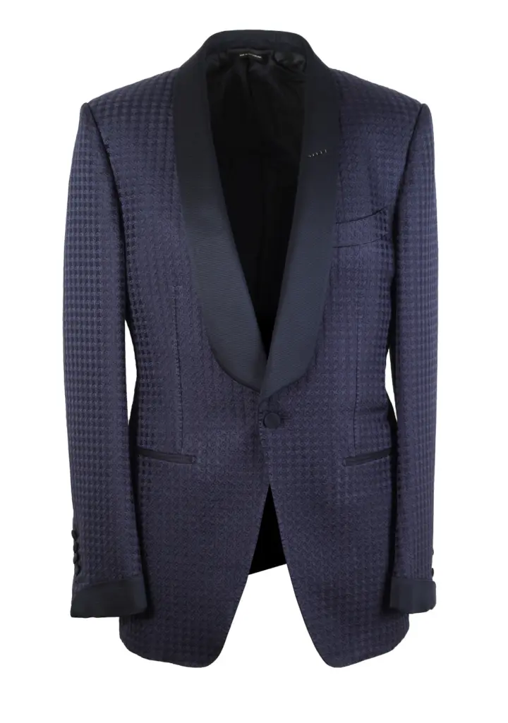 TOM FORD O’Connor Blue Tuxedo Dinner Jacket Size 48 / 38R U.S.