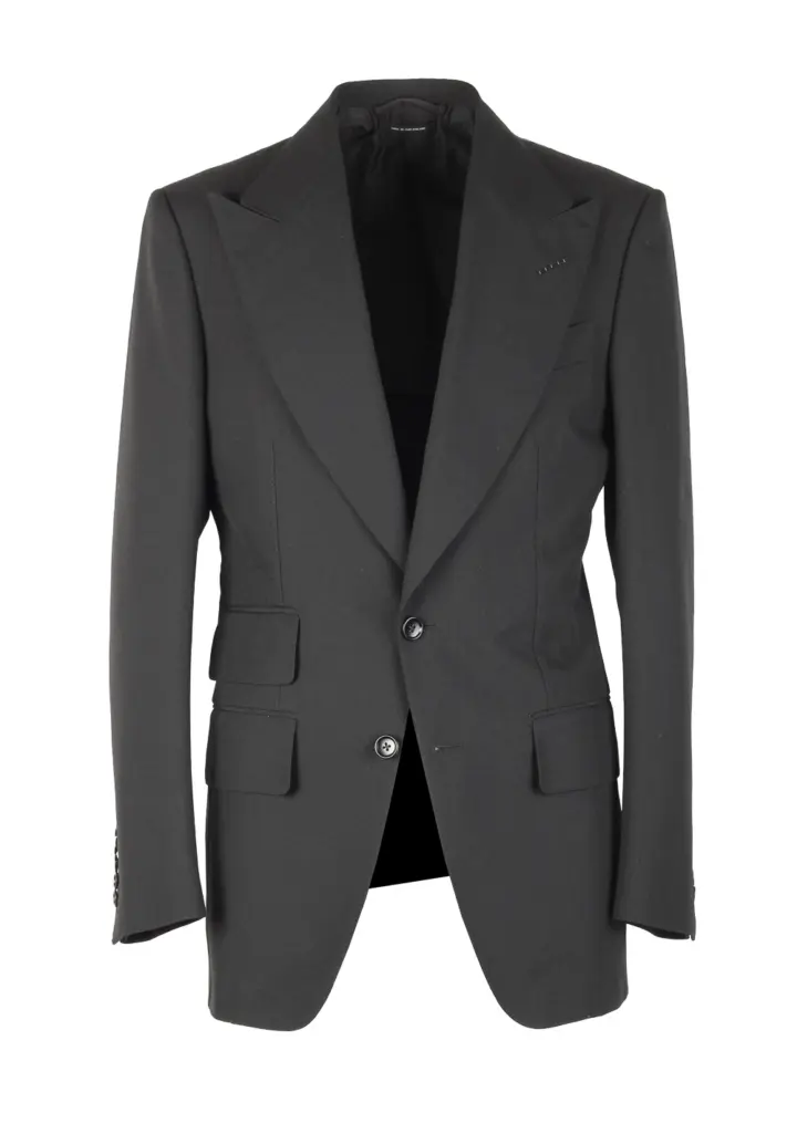 TOM FORD Atticus Black Suit Size 46 / 36R U.S.