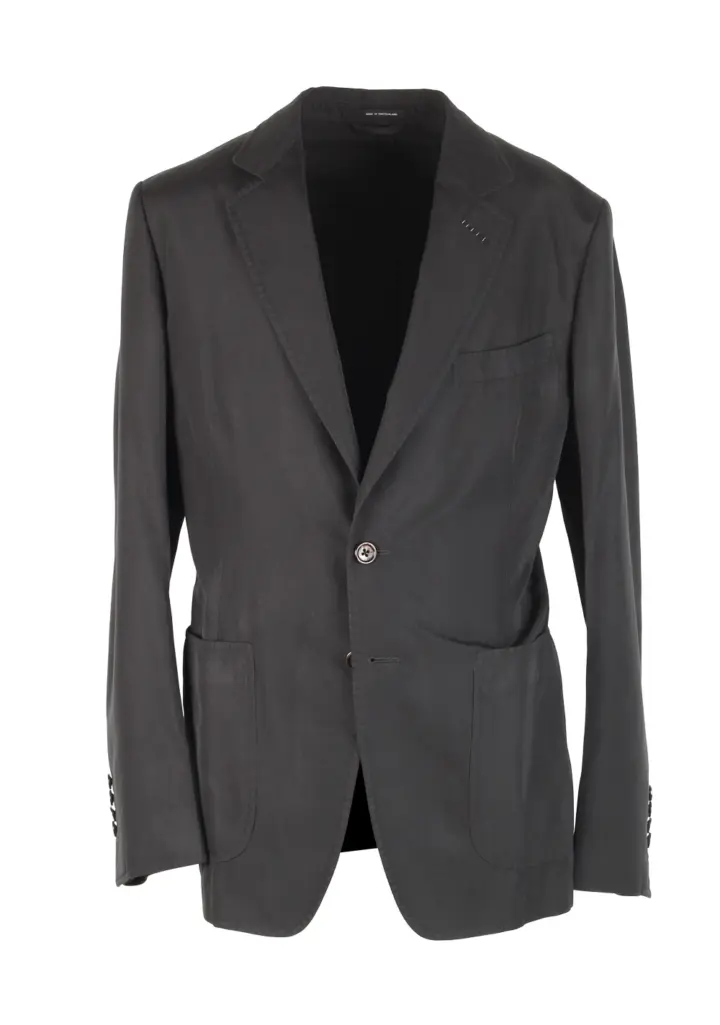 TOM FORD O’Connor Black Sport Coat Size 48 / 38R U.S. In Silk