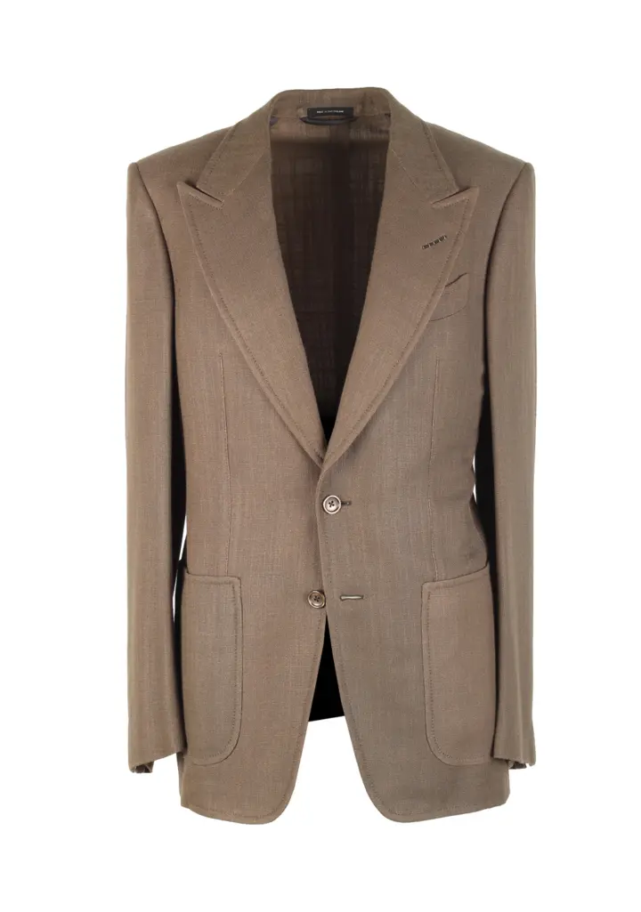 TOM FORD Atticus Brown Sport Coat Size 46 / 36R U.S.