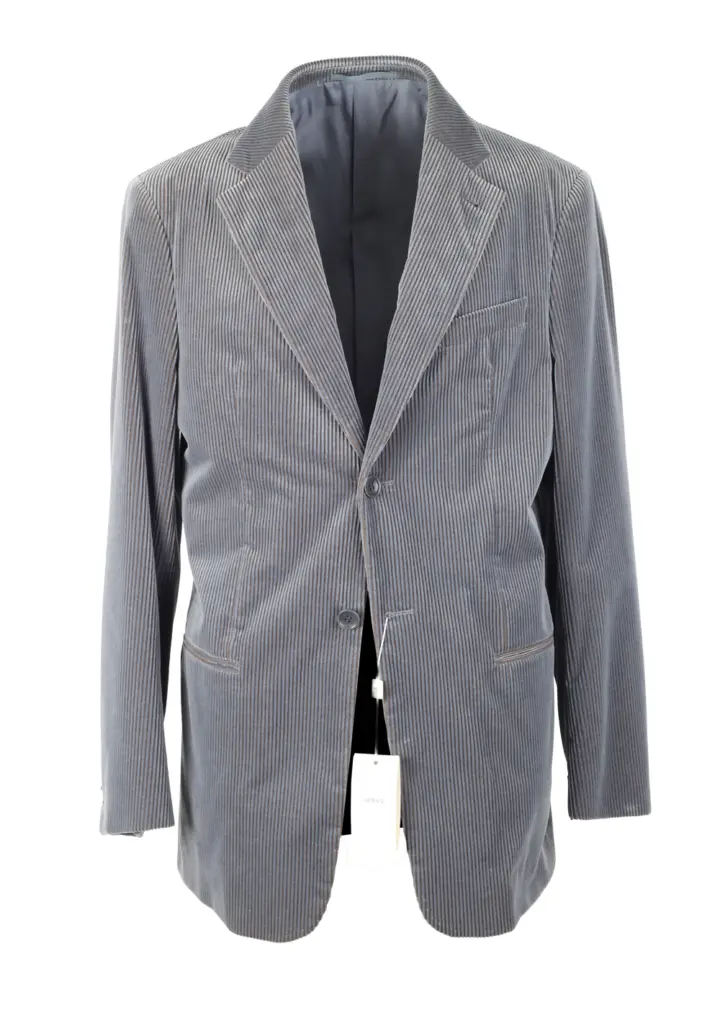 Armani Collezioni Blue Striped Sport Coat Size 50 / 40R U.S. in Cotton