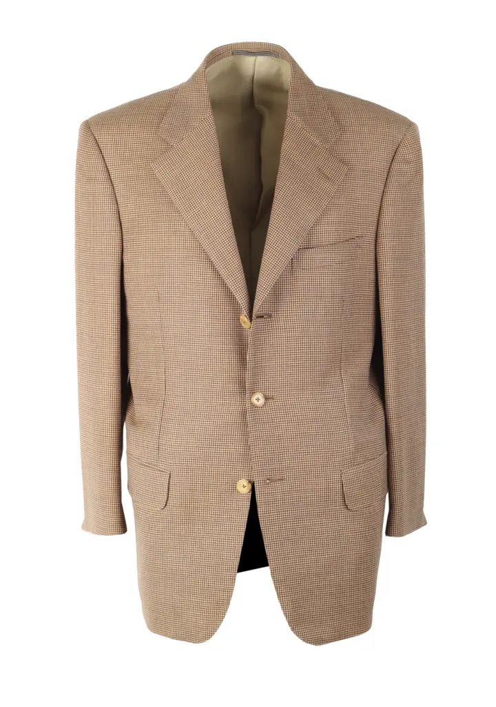 ZEGNA Checked Brown High Performance Sport Coat Size 48 / 38R U.S.