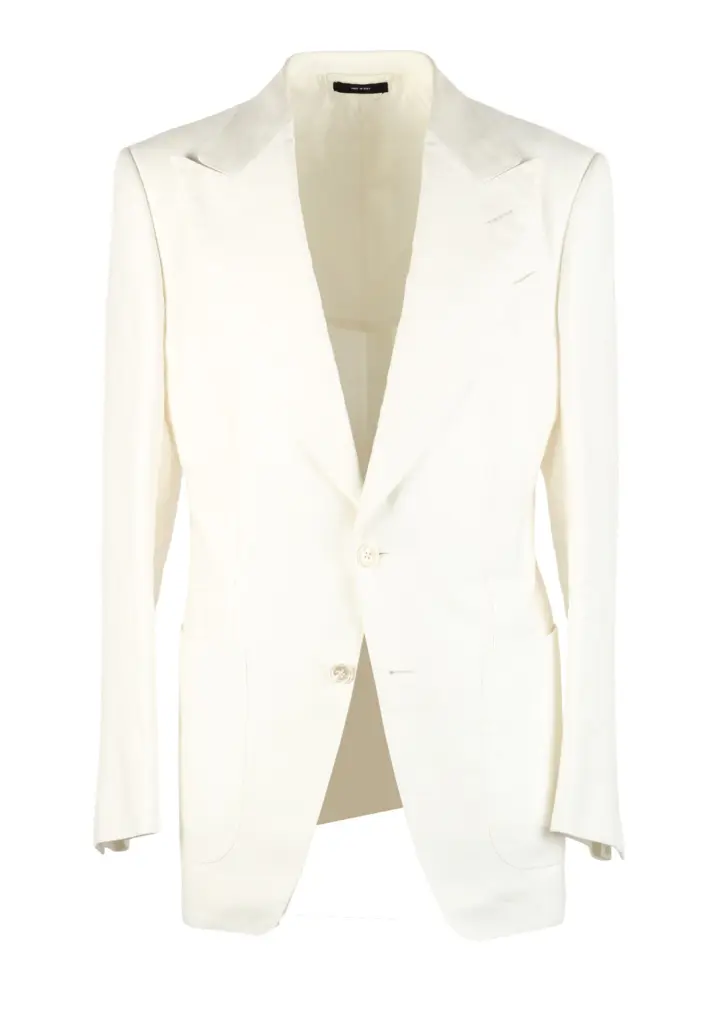 TOM FORD Atticus White Sport Coat Size 46 / 36R U.S.