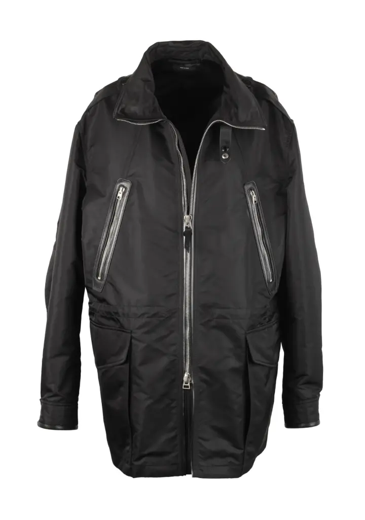 TOM FORD Black Field Jacket Coat Size 54 / 44R U.S.