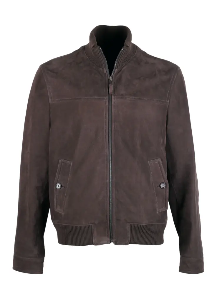 Prada Brown Leather Jacket Coat Size 54 / 44R U.S. Outerwear