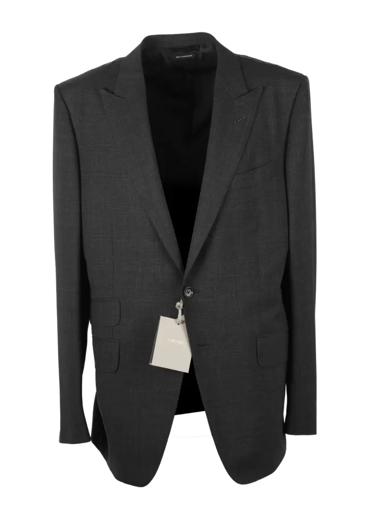 TOM FORD O’Connor Checked Gray Suit in Wool