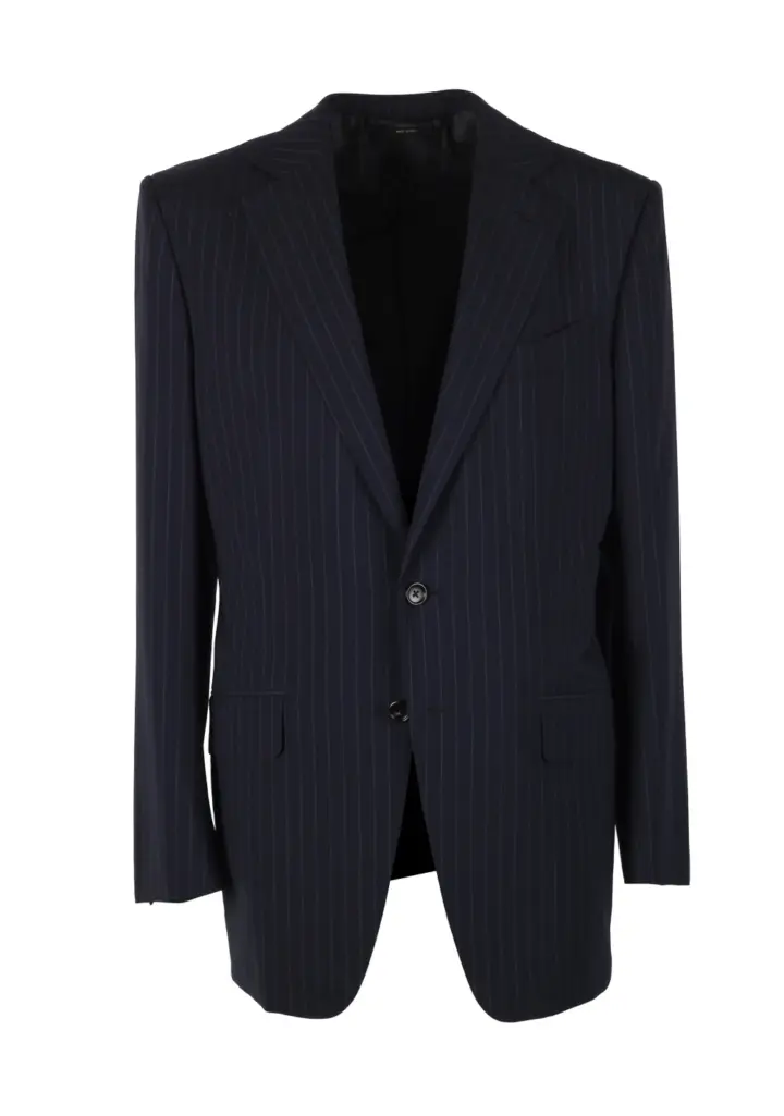 TOM FORD O’Connor Striped Blue Suit Size 50 / 40R U.S. In Wool