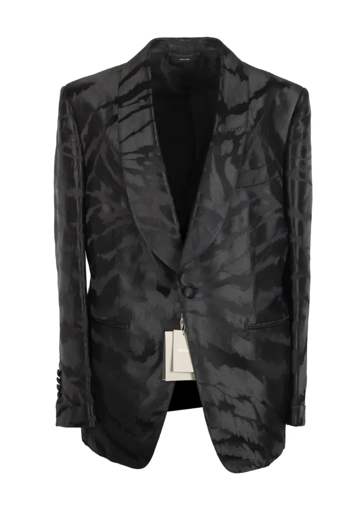 TOM FORD Atticus Shawl Collar Zebra Cocktail Dinner Jacket Size 52C / 42S U.S.