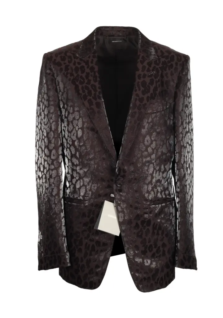 TOM FORD O’Connor Brown Panther Cocktail Dinner Jacket