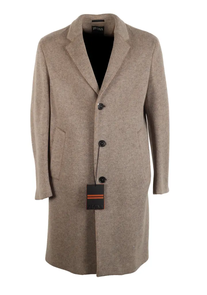 ZEGNA Beige Oasi Cashmere Over Coat