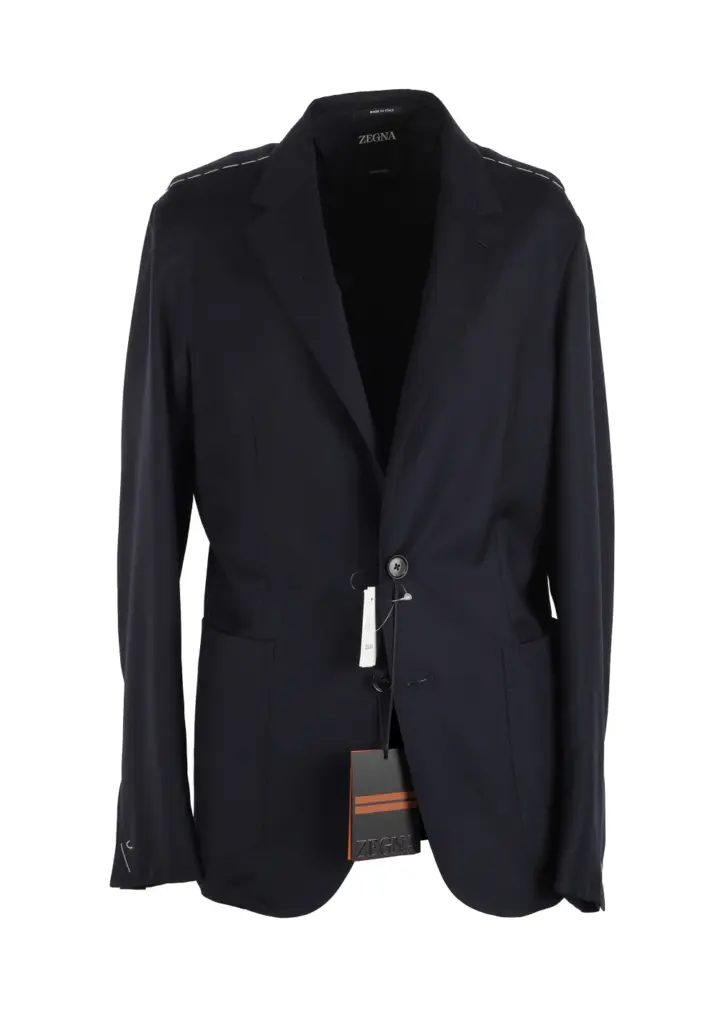 ZEGNA Shirt Cashmere Blue Sport Coat Size 48 / 38R U.S.