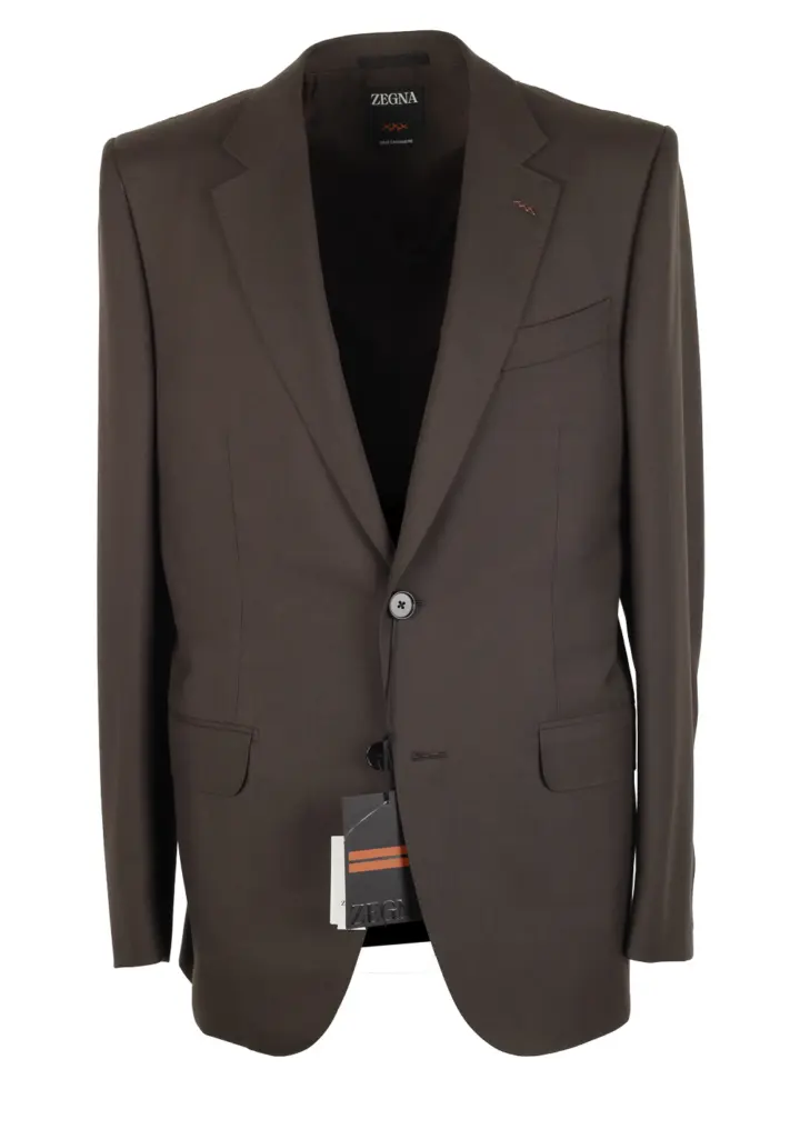 ZEGNA Brown Oasi Cashmere Couture Suit Size 50 / 40R U.S.
