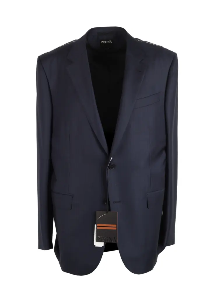ZEGNA Blue Trofeo Sartorial Suit Size 54 / 44R U.S.